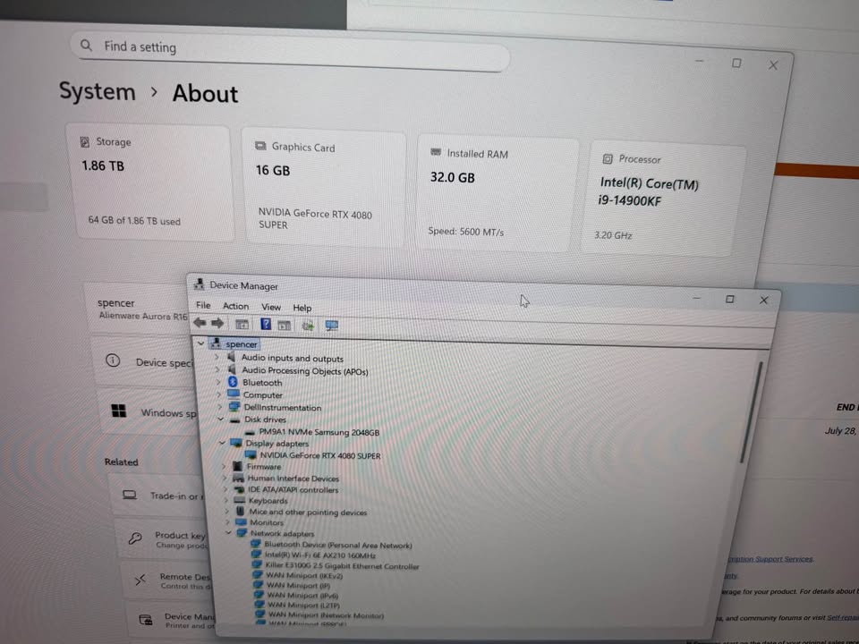 PC ALIENWARE R16 I9 14900KF - Image 5