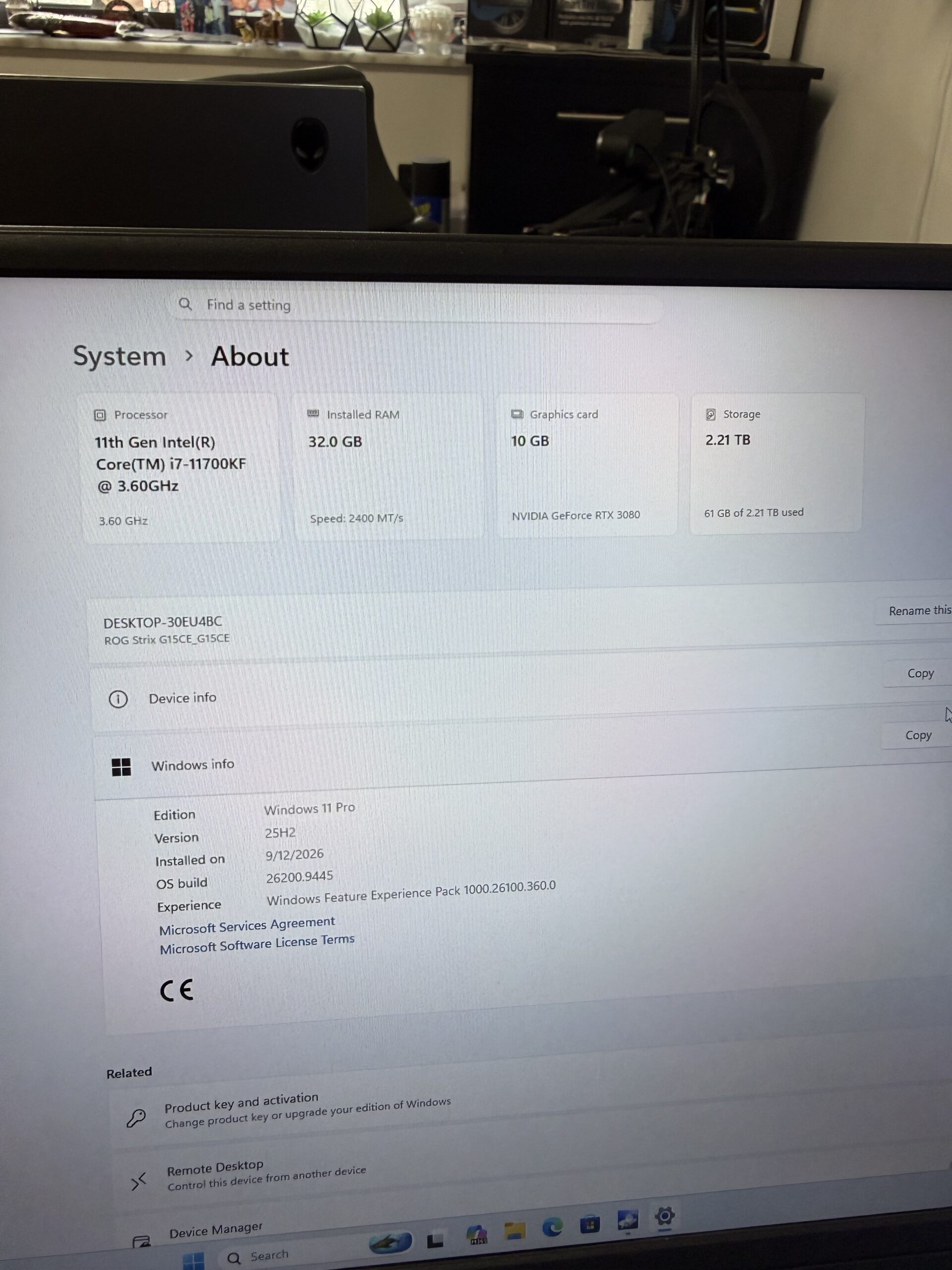 PC CORE I7 11TH 32GB RTX 3080 10GB - Image 5