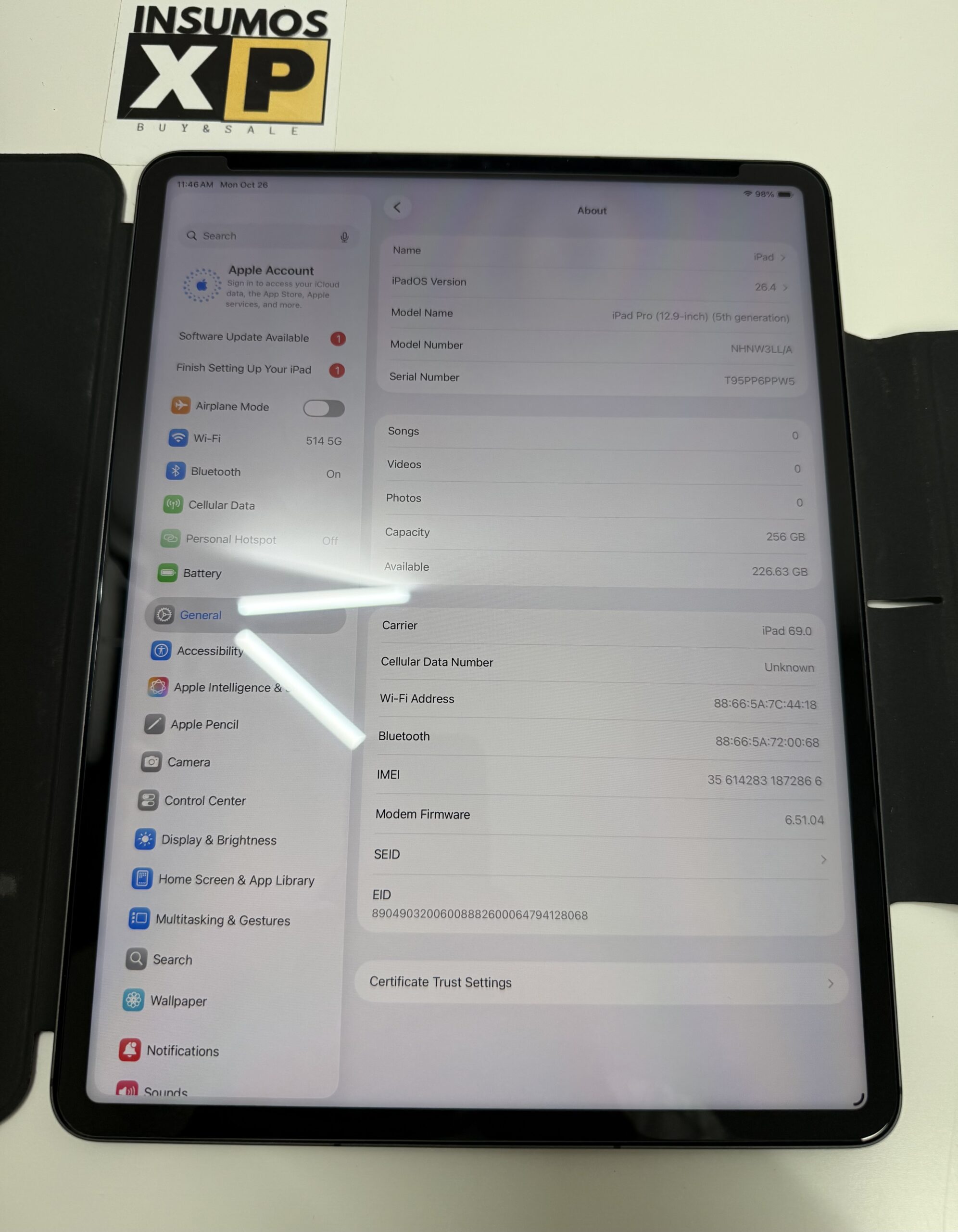 IPAD PRO 12.9" 5TH M1 256GB WIFI - Image 4